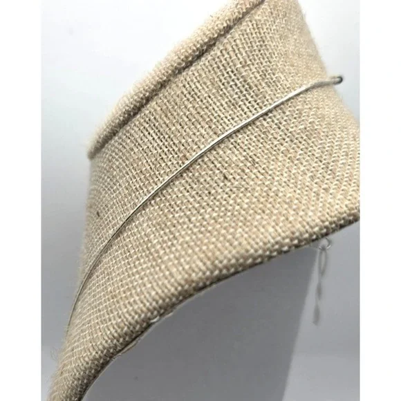 Sleeping Beauty Turquoise Heishi Beads Necklace 15.5" Long Liquid Silver 925 NEW - Picture 4 of 7